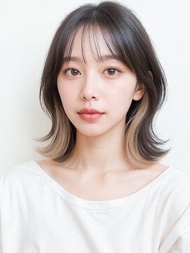 カバーヘア イヴ 戸頭店(COVER HAIR EVE) インナーカラーくびれミディアムレイヤーカットp1戸頭20代30代