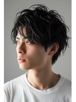 クロム(CHROM)&nbsp;ダウンパーマ20代30代40代カットメンズパーマ眉毛入間市