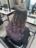 パヌポン(PANUPON)&nbsp;ラベンダーハイライトバレイヤージュケアブリーチベージュ