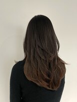 ムード(MOOD,)&nbsp;ダークアッシュ/ミディアムレイヤーカット/大人ガーリー/銀座