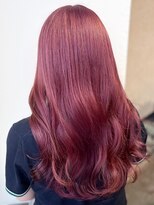 サラジュ 仁川店(SARAJU) 【透明感カラー特化】 ブリーチあり×レッド