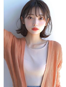 クシュ 所沢西口エミテラス前店(kusyu...) ウルフパーマダークブルーゆるふわボブひし形ショートボブ所沢