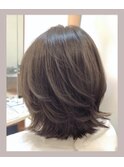 大人くびれミディアム/ミセス/40代50代60代/似合わせ大人ボブ