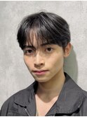 韓国メンズヘア　コンマバング　ダウンパーマ