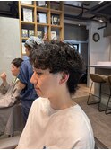 STYLE MENメンズカットサーフカールセンターパート