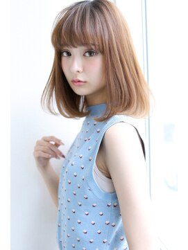 ロゼ 甲子園口(Rose) 【Rose/甲子園口】ベージュカラー_切りっぱなしボブ★★i