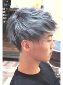 ★メンズショートのアッシュグレーカラー★【SOMEBRIDGE】