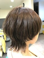 美容室 ダルテ(d'Arte) マッシュウルフ　艶ベージュカラー