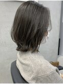オリーブグレージュ_ボブルフクールショートレイヤー