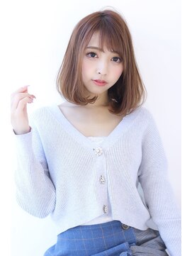 オーロ 宝塚店(ORO) オリーブカラーハイライトカラー小顔セミウェットウェーブ