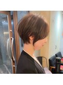 前髪あり大人ショートボブ20代30代40代　立川　立川駅　立川南口