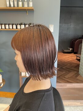 カフカ(KAFKA) オレンジカラーボブ　【前田一輝】