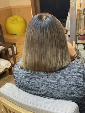 リプレシンクヘアー ブリーチダメージに髪質改善