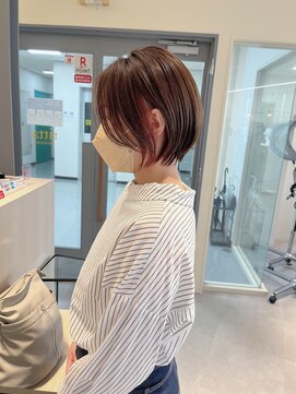 ヘアーポケット リタ(HAIR POCKET ritta) まるみショート×ピンクイヤリングカラー