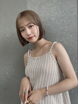 ロンド 表参道店(Lond)&nbsp;ミルクティーナチュラルボブ/メルティカラー/ダークアッシュ