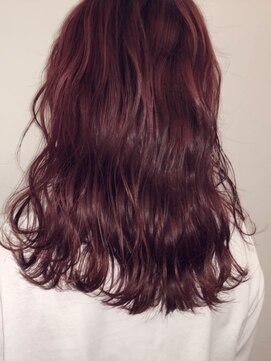 ユニ 江坂(Uni.) ブリーチなしダブルカラー ボルドーレッド