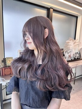 シンシェアサロン 原宿店(Qin shaire salon) ラベンダーグレージュ×巻き髪