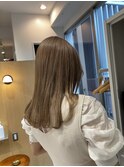 ナチュラルブロンドウルフカット冬カラー透明感ブリーチ渋谷駅