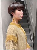 大人可愛い大人美人くダークブラウン似合わせカット