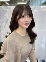 アリュウル 表参道 青山(Allure) 耳にかけても可愛い顔まわりカット×オリーブグレージュ◯伊藤