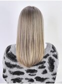 美髪ロング韓国ヘア前髪カットおくれ毛_ba543981