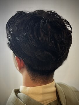 ヒロギンザ 六本木店(HIRO GINZA) センターパート×ニュアンスパーマ