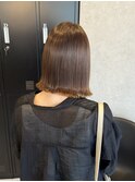 フォギーベージュ×縮毛矯正