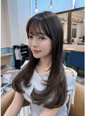 ミニウルフレイヤーカット顔周り前髪韓国ミディアムロング北千住
