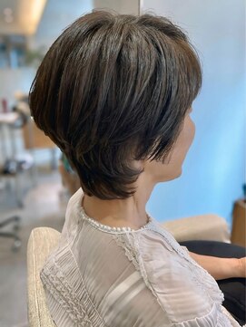 フリップビーアヴェダ(FLIP B AVEDA) 本八幡×ショート×ミセス×ブリーチなしカラー