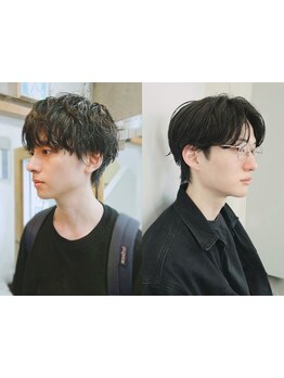 【ナチュラルで頑張ってないけどキマってるヘアーに】セットが簡単になるパーマスタイルも人気。清潔感も◎