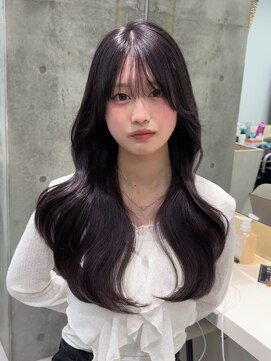 アスター 天神大名店(Aster) 小顔に見えるトレンドヘア/黒髪/オリーブグレー/ココアベージュ