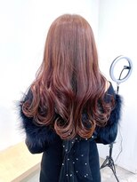 セイドット オモテサンドウ(Say. omotesando)&nbsp;Say.ロングレイヤーイヤリングカラーローズブラウンダークレッド