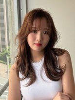 ワン 戸塚(ONE008)&nbsp;オリーブベージュ/ウェットヘア /レイヤーカット/戸塚