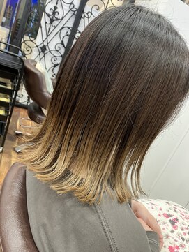 アミックス ヘアワークス 山口店(AMIX hair works) 根元が伸びても気にならない！！裾カラー