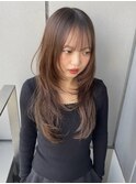 ロングシャギーレイヤー/ロングレイヤー/顔周りレイヤー