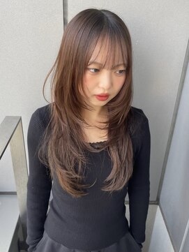 キイ ギンザ(k.e.y GINZA) ロングシャギーレイヤー/ロングレイヤー/顔周りレイヤー