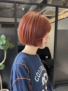 ノブレス ノアール(NOBLESSE NOIR) オレンジベージュ×ボブ