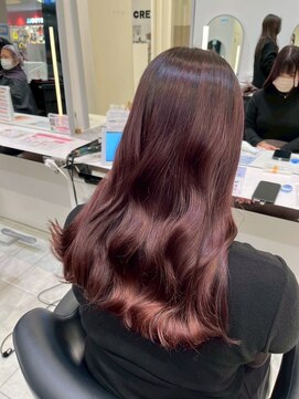 キャパ(CAPA) ブリーチなしピンクブラウン(茅ヶ崎/20代/韓国ヘア)