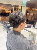 MEN’S HAIR/サーフカール/刈り上げセンターパート/天王寺