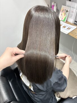 エマヘアープラス(Emma hair plus) 髪質改善カラー×グレージュ