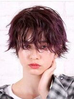 アース 四日市店(HAIR&MAKE EARTH) アンニュイウルフ×ダークパープルカラー