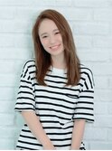 ラフさと甘さが可愛いナチュラルストレート【EARTH佐賀夢咲店】