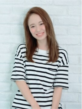 アース 佐賀夢咲店(HAIR&MAKE EARTH) ラフさと甘さが可愛いナチュラルストレート【EARTH佐賀夢咲店】