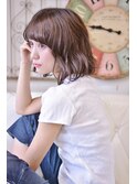 ナチュラルウェーブボブ【メイズ東中野・鍛原志行】
