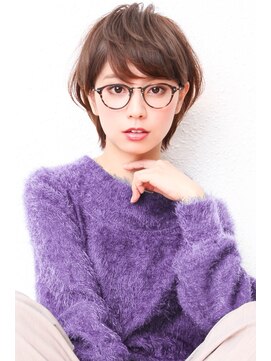 モニカ 西宮北口(Monica) アシメショートエアリーショートグレージュナチュラルボブ