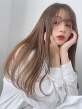 ブリーチなし大人可愛い艶髪ミルクティーベージュ：L141841887