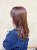 大人かわいいピンクブラウン【藤枝/髪質改善/デザインカラー】