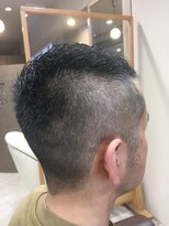 ヘアサロンアンドヘアメイクディー(hair salon hair make D)&nbsp;仙台D　刈り上げ×ソフトモヒカン×サイドパート七三style