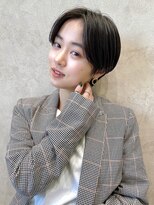 メゾンドイギー(MAISON de IGGY)&nbsp;2wayバングの柔らかモードショート◎イメチェン/ダークアッシュ