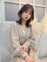 オルチャンヘアワンホンヘアくびれ艶髪ふんわりカールミディ